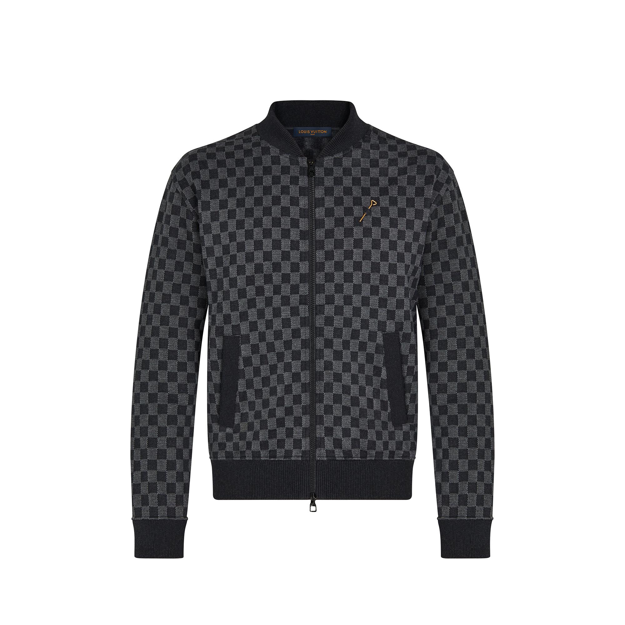 Damier Jacquard Zip-Through Bomber - Ready-to-Wear 1A8X2B | LOUIS
